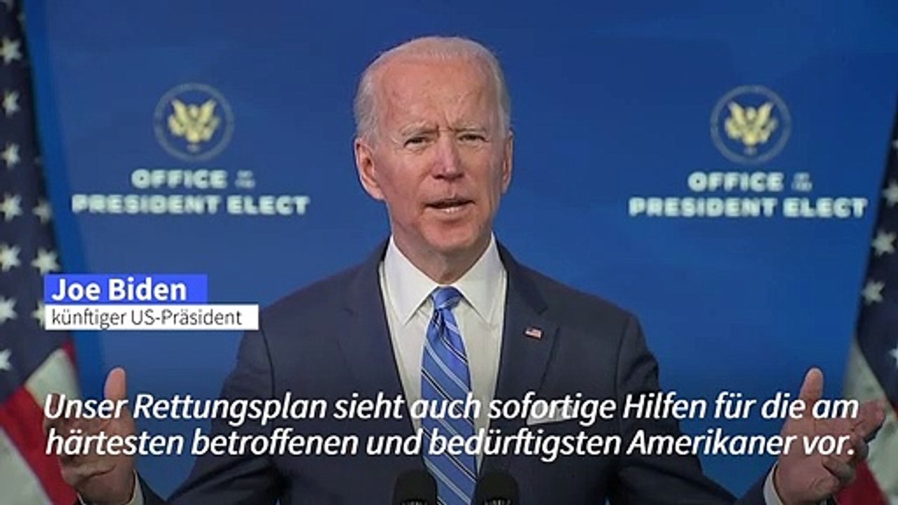 Biden präsentiert neues billionenschweres Corona-Hilfspaket