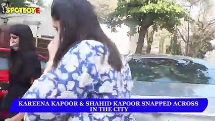 Kareena Kapoor and Shahid Kapoor Snapped across in the city | SpotboyE
