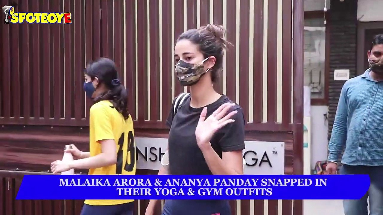 Malaika Arora and Ananya Panday Snapped in their Yoga & Gym Outfits | SpotboyE