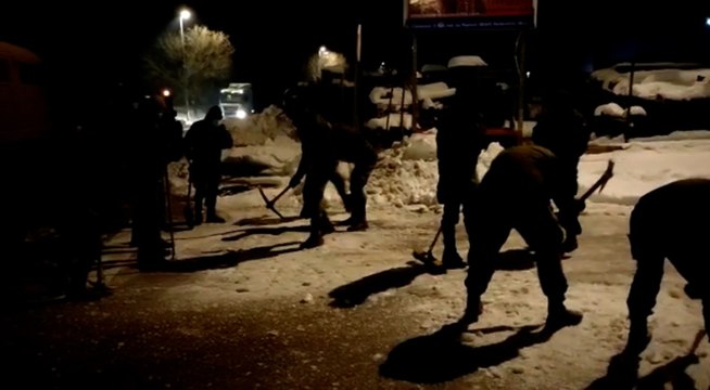 Continúan las labores de retirada de hielo y nieve en Valdemorillo