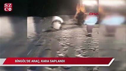 Bingöl'de araç, kara saplandı; mahsur kalan 3 kişi kurtarıldı