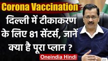 Corona Vaccination : 16 January से टीकाकरण, Delhi  में कुल 81 सेंटर्स पर वैक्सीनेशन | वनइंडिया हिंदी