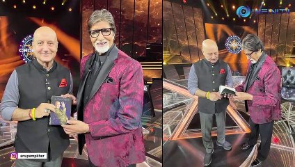 Your Best Day Is Today | Anupam Kher gifts his latest book  to Amitabh Bachchan