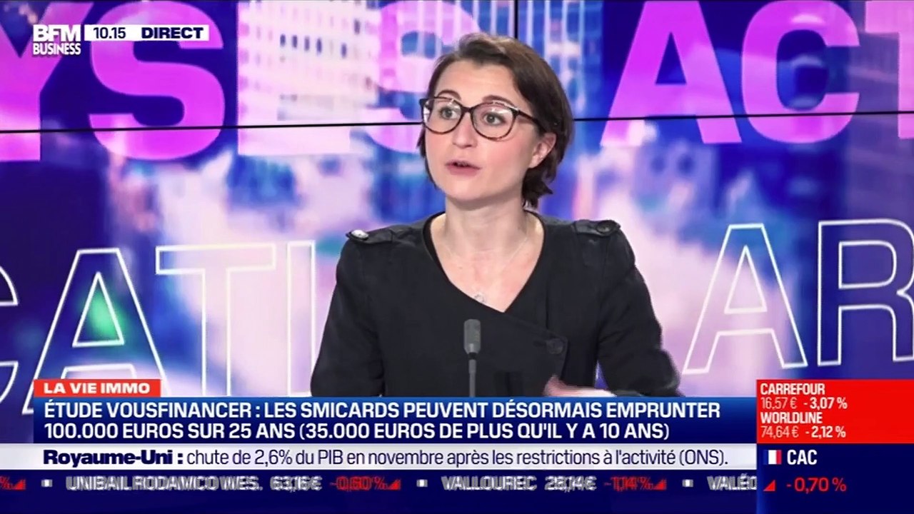Marie Coeurderoy: Selon une étude de Vousfinancer, les villes où les prix ont flambé de plus de 50% sur 10 ans ont perdu en capacité d'emprunt - 15/01