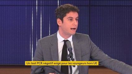 Covid-19 : Gabriel Attal juge "tout à fait possible" qu'un double test PCR soit mis en place aux frontières intra-européennes