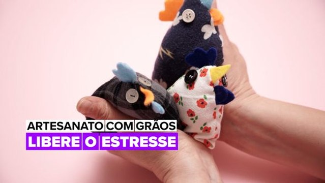 Artesanato com Grãos: Saquinhos Anti-Estresse