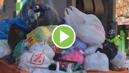 El servicio de recogida de residuos de Madrid ya funciona al 100%