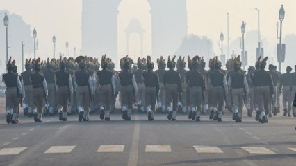 Republic Day parade practice at Rajpath