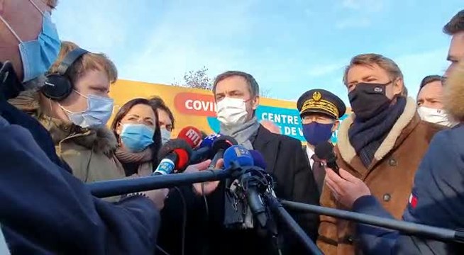 Ce qui se passe à Troyes est un bel exemple dit Olivier Véran lors de sa visite dans l'Aube