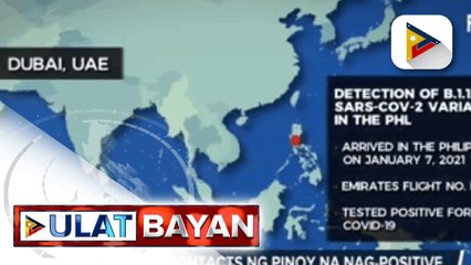 13 pang close contacts ng Pinoy na nag-positive sa UK COVID-19 variant, tinunton