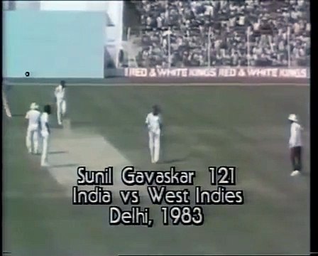 Indian Legendery Batsman Sunil Gavaskar Magnificent 121 vs West Indies at Delhi in the 2nd Test 1983
