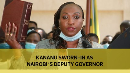 Kananu sworn-in as Nairobi's deputy governor