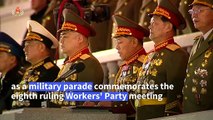 North Korea stages military parade following party meeting