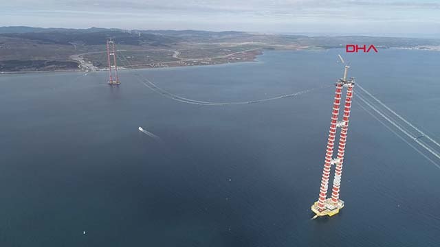 1915 Çanakkale Köprüsü kedi yolu tamamlandı