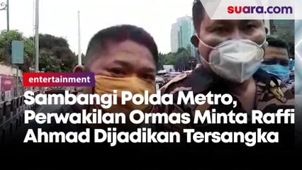 Sambangi Polda Metro, Perwakilan Ormas Minta Raffi Ahmad Dijadikan Tersangka