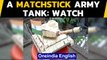 Army tank made of matchsticks | Odisha artist's creation | Oneindia News
