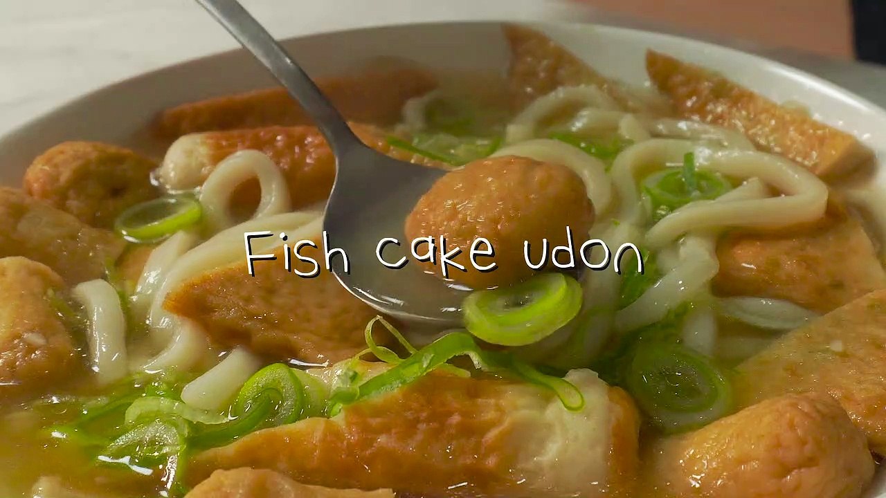 Fish cake udon Super simple dish video Dailymotion