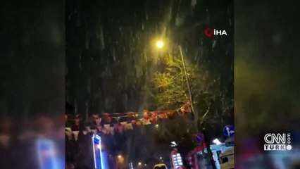 İstanbul'da beklenen kar yağışı yüksek kesimlerde etkili oldu  | Video
