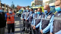 محافظ بورسعيد يتفقد ١١ سيارة إسعاف جديدة تضم غرف عناية مركزة متنقلة ويشيد برجال الإسعاف