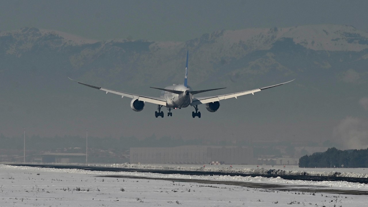 El aeropuerto de Barajas, afectado por 'Filomena'