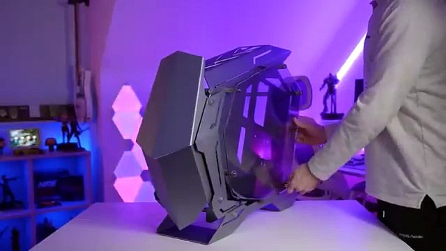 EPIC $3000 PC Build Time Lapse - Silver Mech Warrior w RTX 3080 VISION