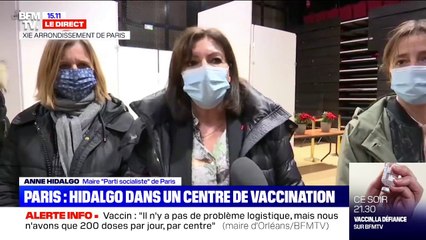 Anne Hidalgo: "Nous sommes tributaires du nombre de doses, ce nombre est encore très faible par rapport à la population parisienne"