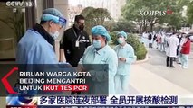 Ribuan Warga Mengantri Untuk Tes PCR Massal di Tengah Dinginnya Udara Kota Beijing