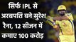 Suresh Raina touches 100 crores marks in earning as IPL Players for CSK | वनइंडिया हिंदी