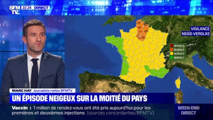 Neige et verglas : 13 départements en alerte - 15/01