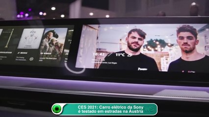 CES 2021: Carro elétrico da Sony é testado em estradas na Áustria