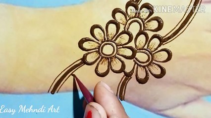 Very Beautiful Mehndi Design For Back Hand  2021