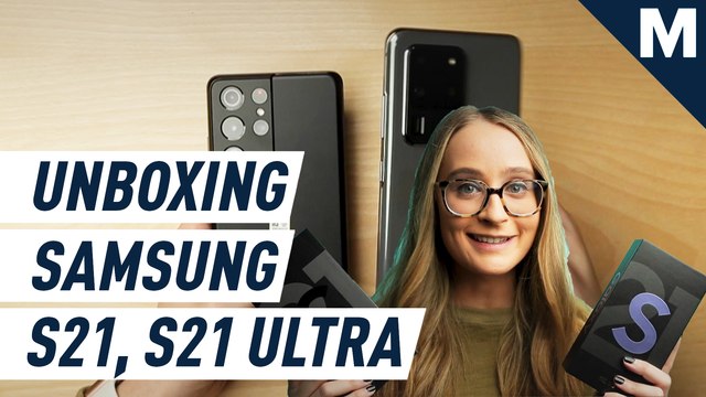Unboxing Samsung's Galaxy S21 and S21 Ultra