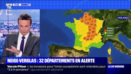Neige-Verglas : 32 départements en alerte - 16/01