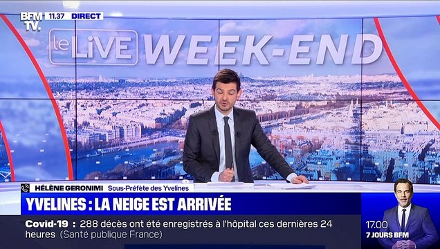 Yvelines: la neige est arrivée - 16/01