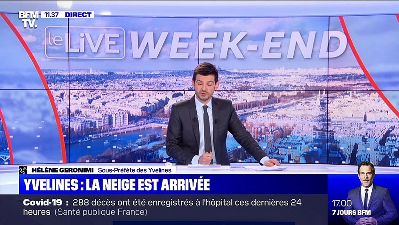 Yvelines: la neige est arrivée - 16/01