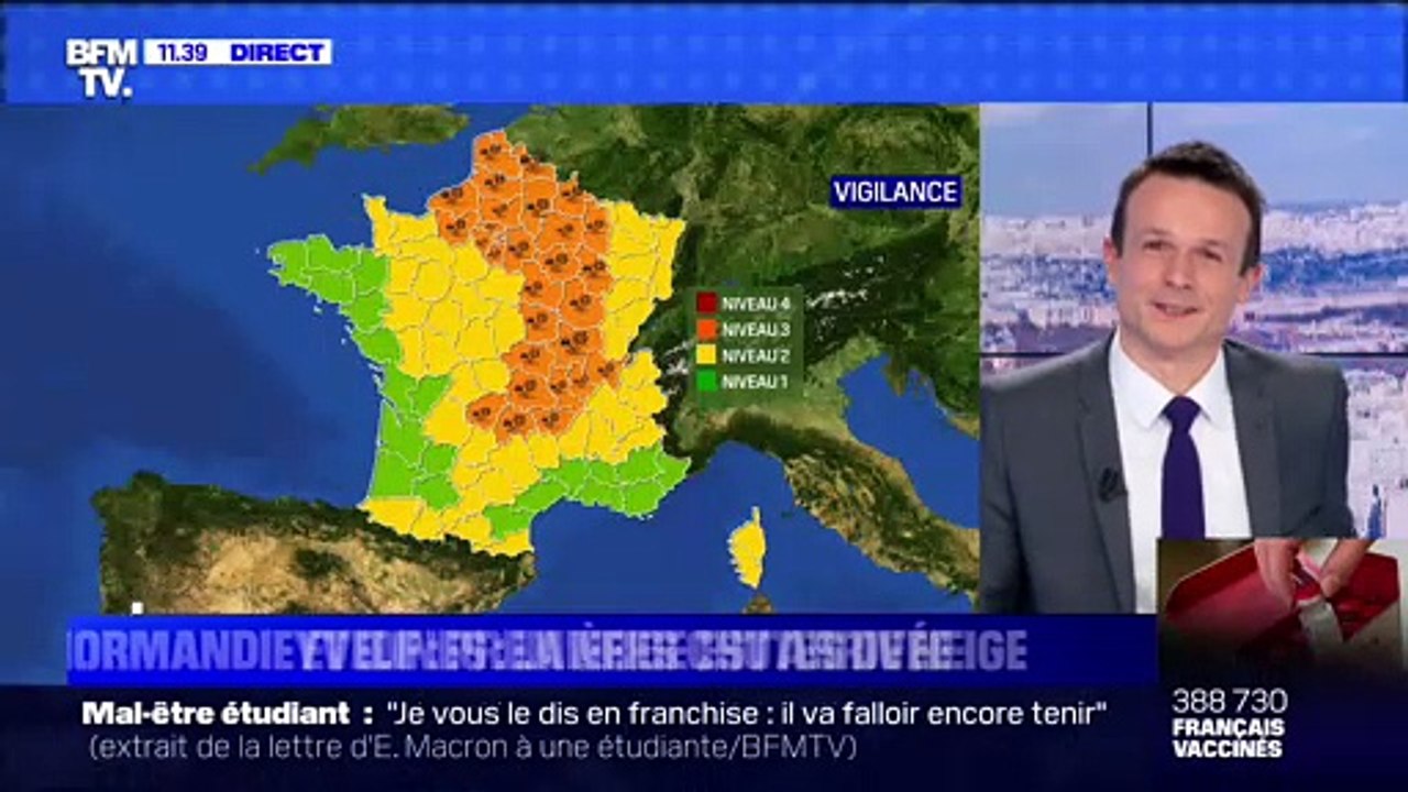 Normandie et Île-de-France: premières chutes de neige - 16/01