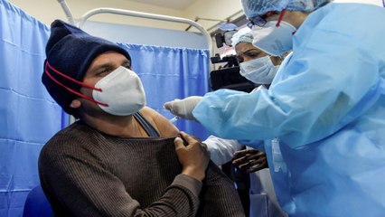 First person to get Vaccine in Chandigarh given a bouquet