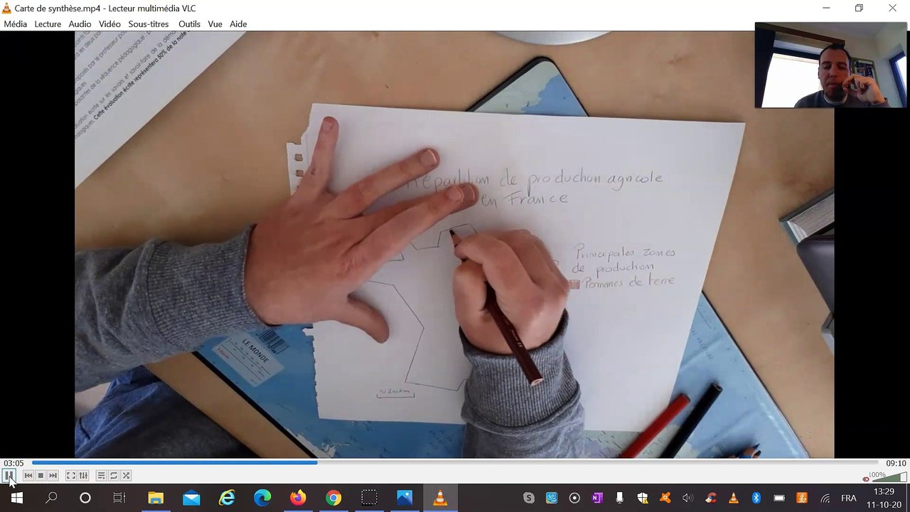 Géographie: la carte schématique de synthèse