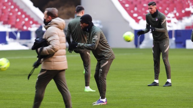 El Atlético prepara en el Wanda Metropolitano el partido ante el Eibar