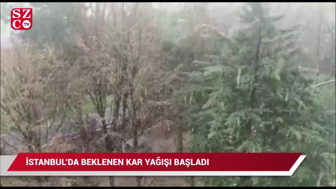 İstanbul’da kar yağışı başladı