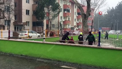 Beklenen kar yağışı Keşan’da başladı