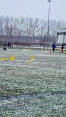 Entrainement sous la neige pour nos U8U9 (16/01/2021)