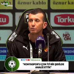 Yasin Güleryüz: "Konyaspor'u çok iyi bir şekilde analiz ettik"