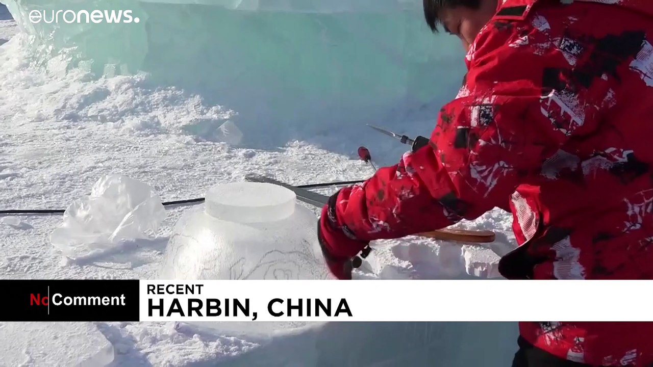 China's famous Ice Town sees annual sculpture festival scaled back amid pandemic