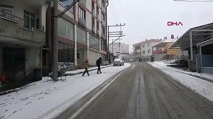 Çanakkale'de kar yağışı