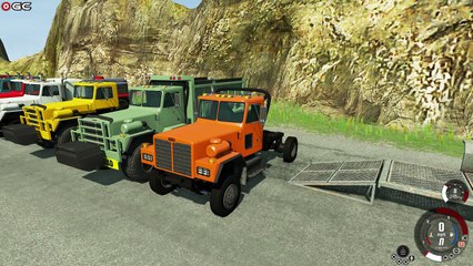 Crash Hard 2.0 Downhill Madness Truck Crash Falling from high BEAM NG #2