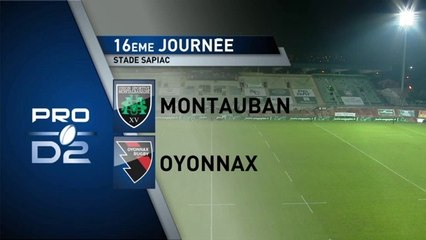 RESUME DU MATCH MONTAUBAN / OYONNAX