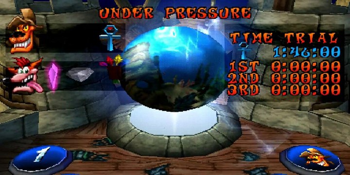 Crash Bandicoot 3 - Under Pressure Time Trial - PLAYSTATION SONY Walkthrough