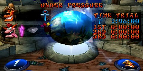 Crash Bandicoot 3 - Under Pressure Time Trial - PLAYSTATION SONY Walkthrough