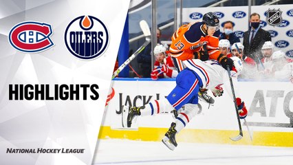 NHL Highlights | Canadiens @ Oilers 1/16/21